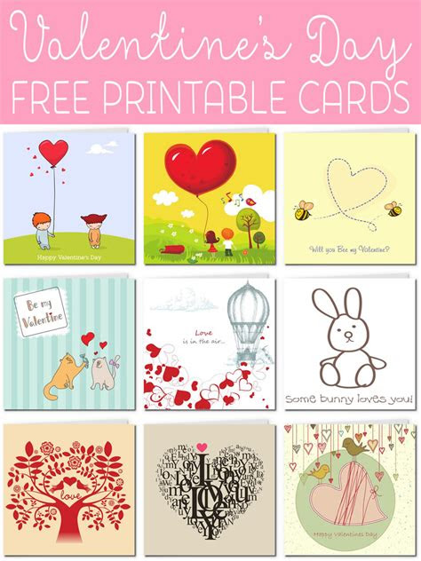  free printable valentine cards