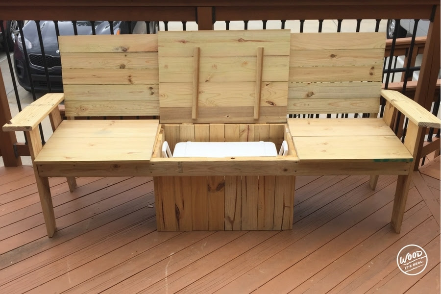 Build It: The Most Amazing Cooler Bench Ever - Wood. It's 
