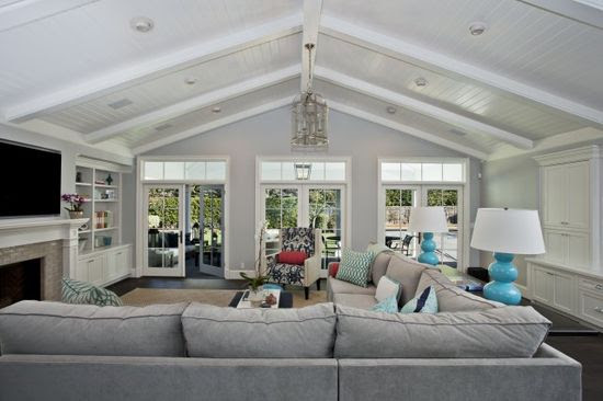 Beadboard ceiling.