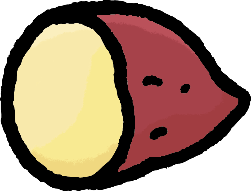 さつまいものイラスト かわいい無料イラスト素材