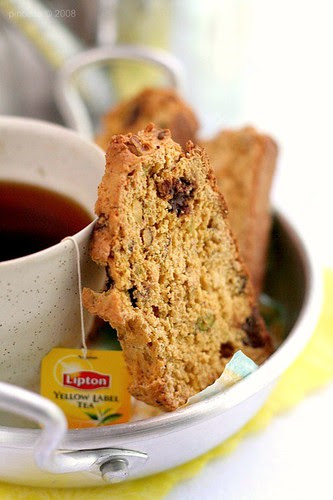 Banana Pistachio Biscotti