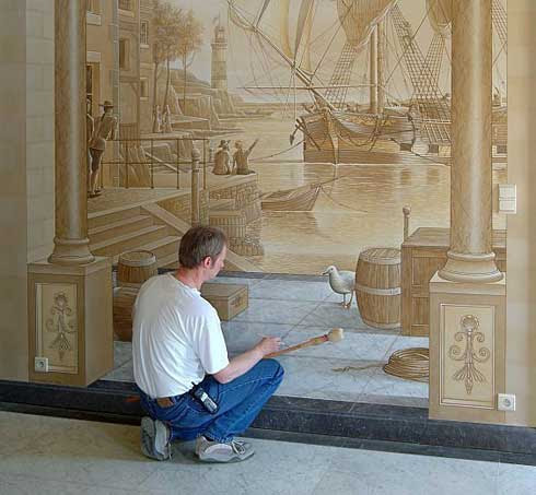 Architectural Interior Design on Home And Garden Today  Cool Wall Paint Designs