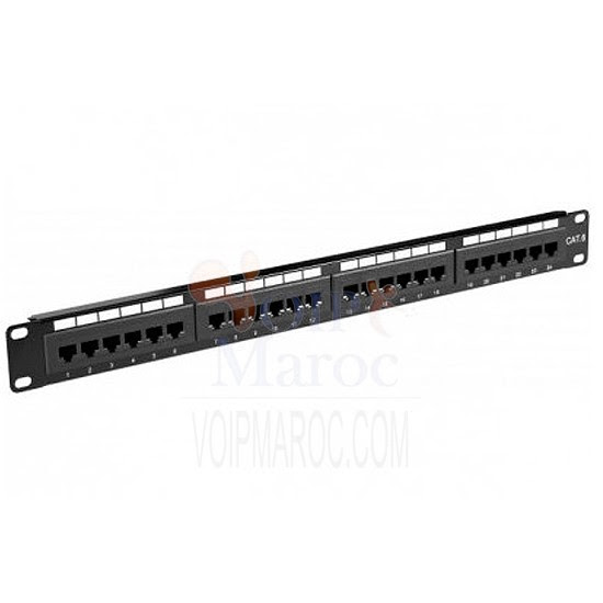 Linktech Panneau De Brassage 24 Ports Cat5 Cat6 Prix Choc
