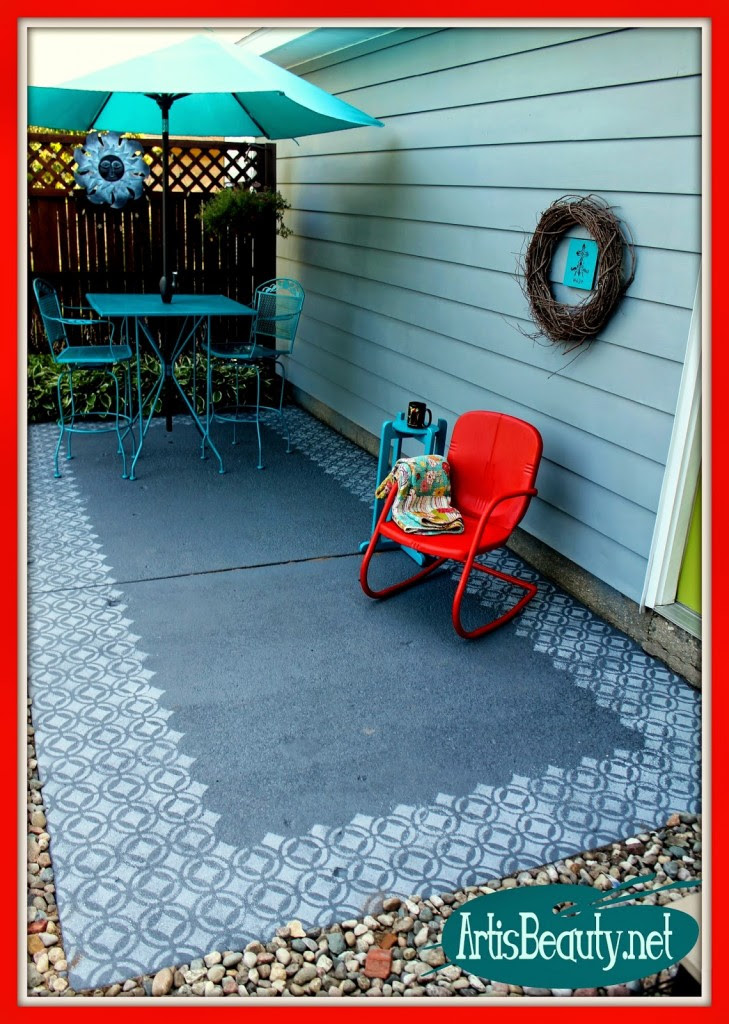 Painted Concrete Patio
