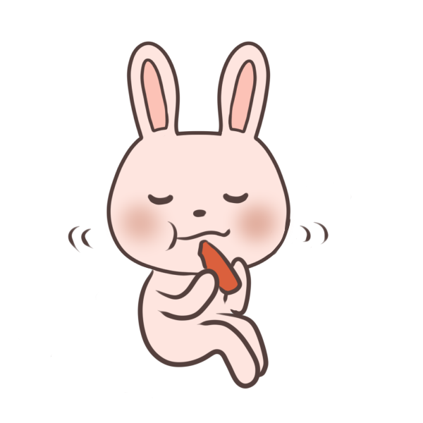 にんじんを食べるウサギのイラスト かわいいフリー素材が無料のイラストレイン