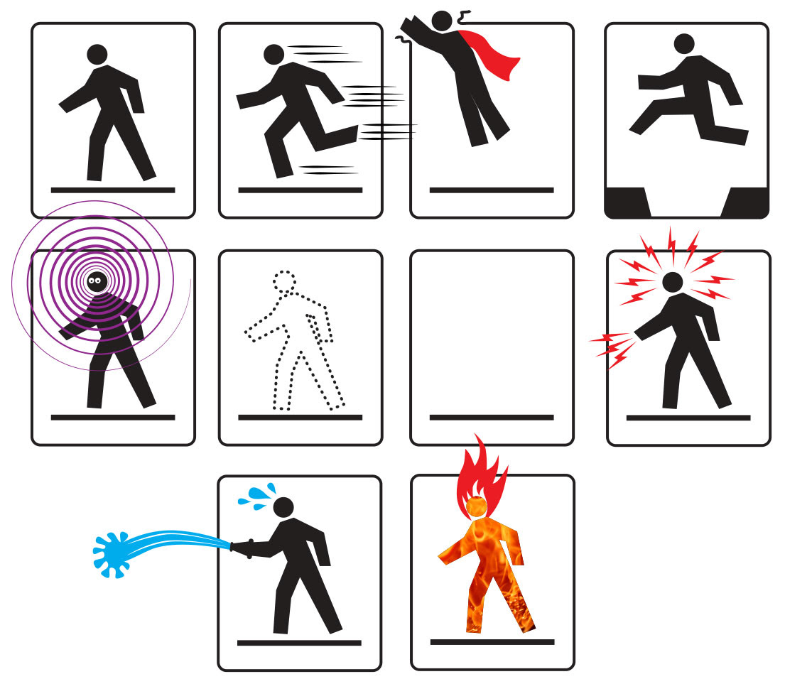 Dingus Design  Super Powers Illustration
