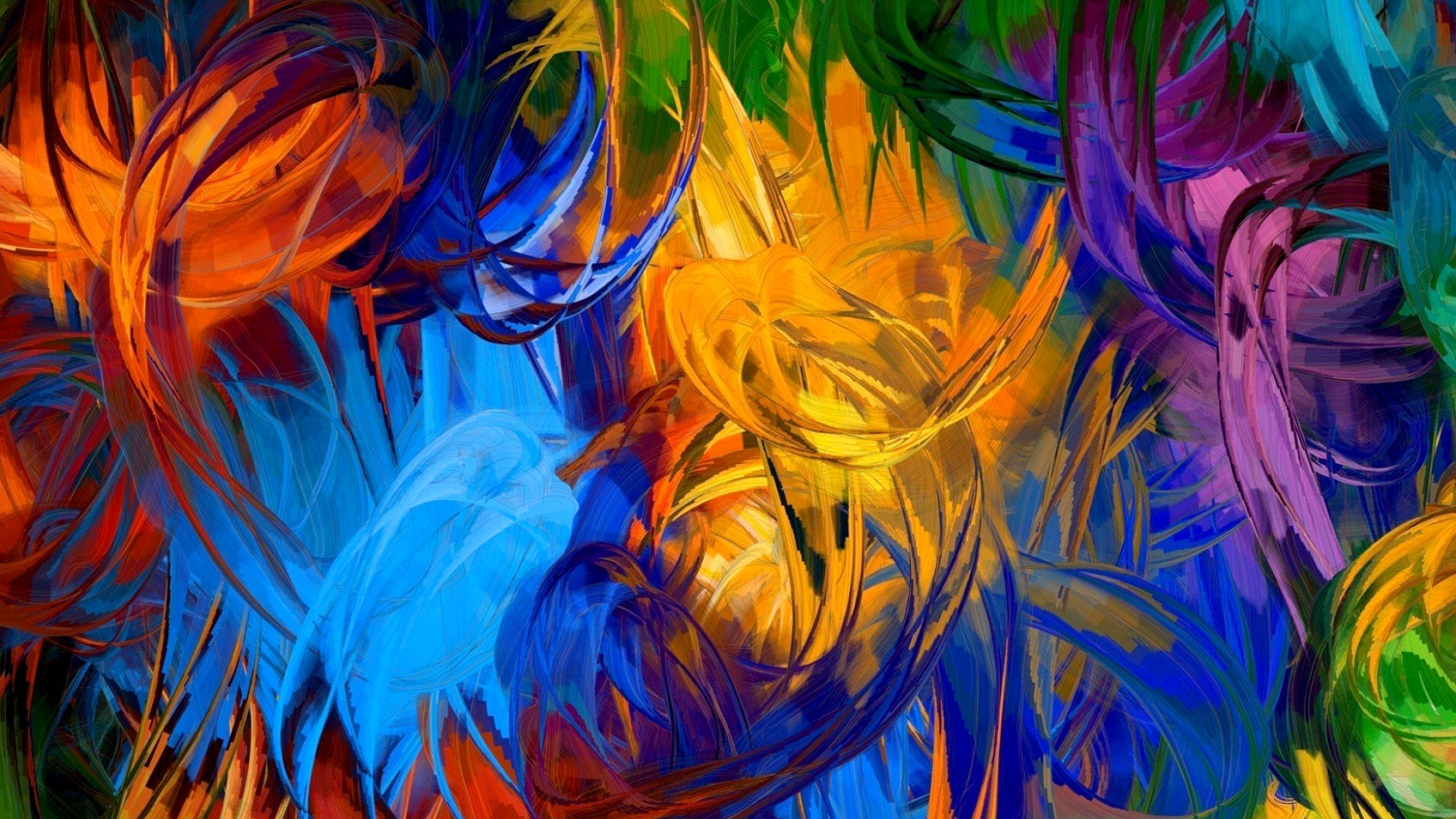 梦幻水彩风景高清壁纸 电脑主题网