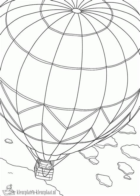 kleurplaten luchtballon kleurplaten kleurplaatnl