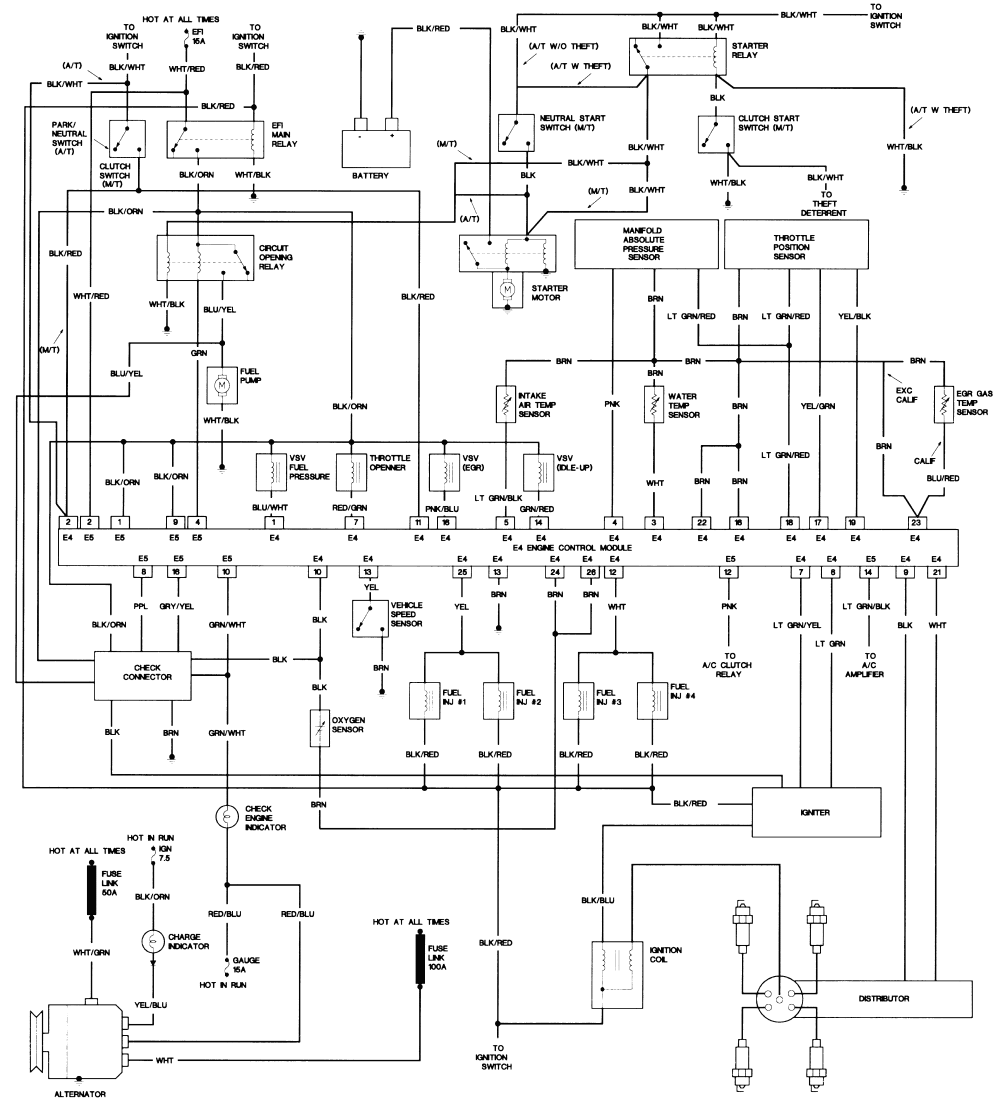 96 toyota 4runner wiring diagram  | 432 x 300