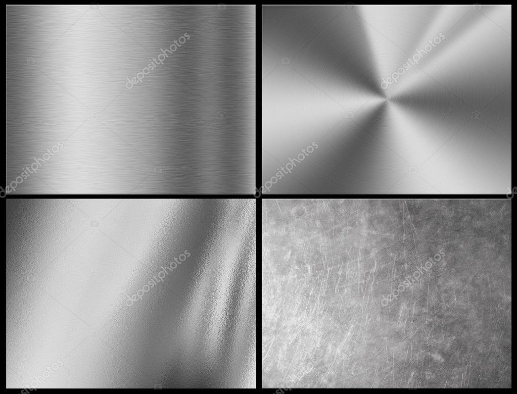 Silver Chrome Metal Texture