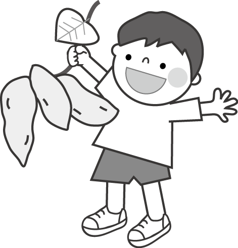芋ほりのイラスト 無料イラスト