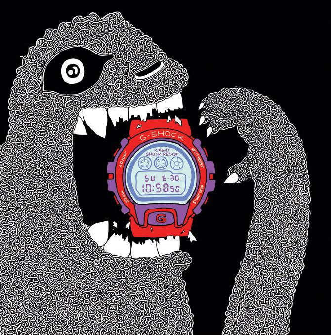 G Shock Drawing At Getdrawings Free Download