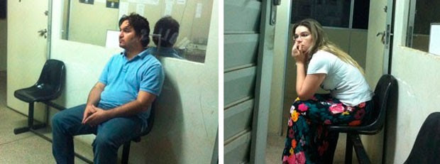 Empresário Tarcísio Nóbrega de Mello Júnior e a mulher dele, a advogada Rafaela Pereira Gurgel Silva de Mello, foram presos durante a operação Binário Perfeito, no RN (Foto: Igor Jácome/G1)