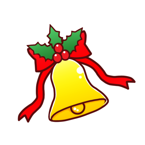 クリスマスベルのイラスト かわいいフリー素材が無料のイラストレイン