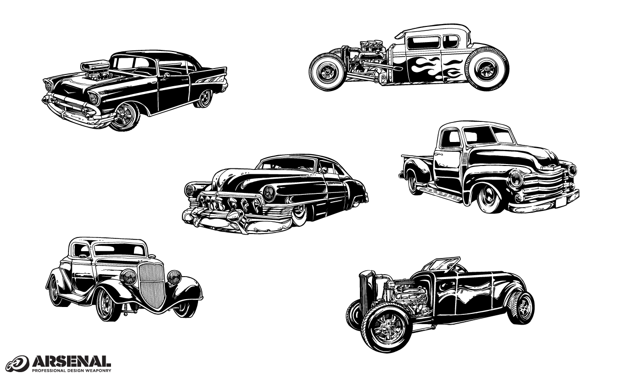 Download 12 Vintage Car Vector Logo Images - Classic Car Vector ...