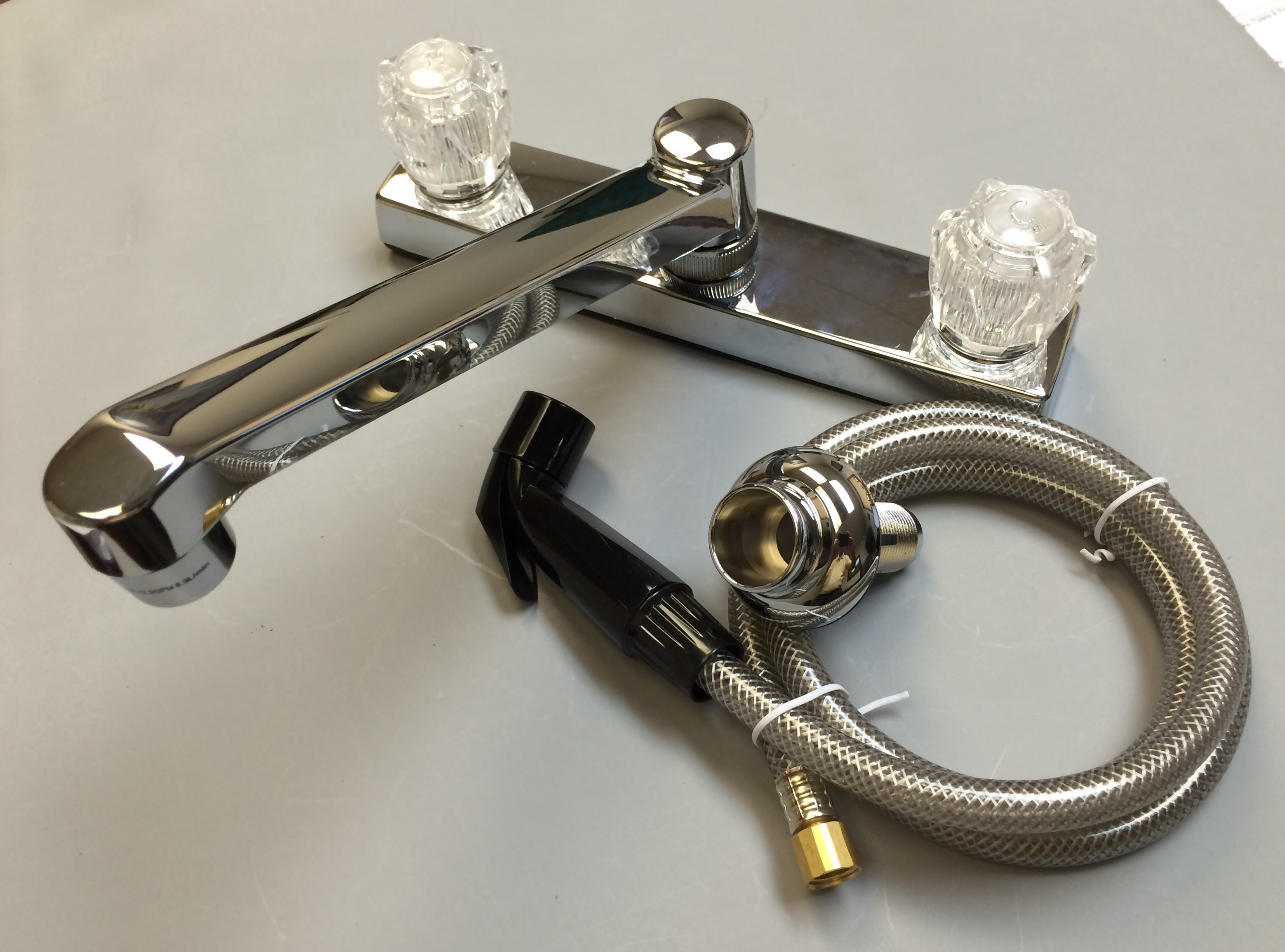 PLASTIC KITCHEN  FAUCET  W SPRAY Royal Durham Supply