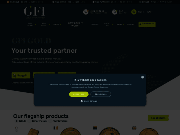 Bienvenue Au Goldforex Be Page Gfi Buying And Selling Of Gold - 