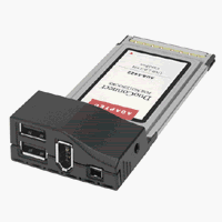 Adaptec DuoConnect for Notebooks 1422 - USB / FireWire adapter - 4 ports ( 2126600 )