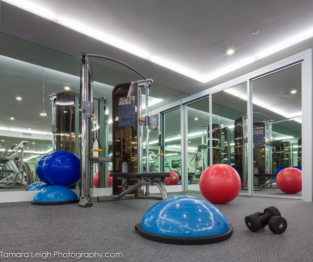 Gym - contemporary - home gym - los angeles - by dRichards Interiors
