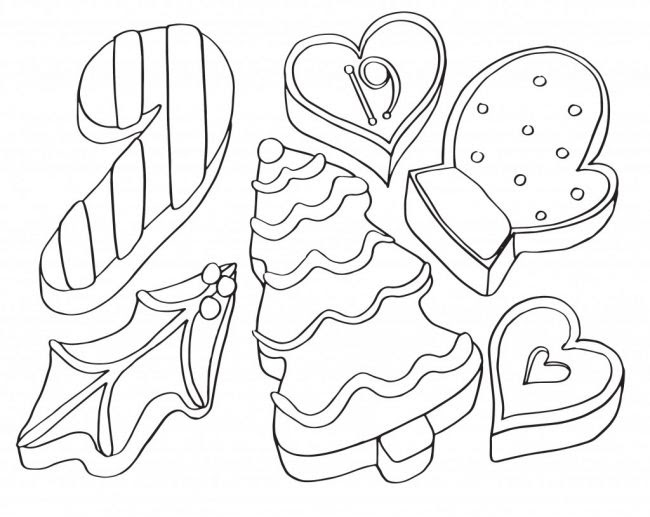 Coloring Pages Of Christmas Cookies at GetColorings.com ...