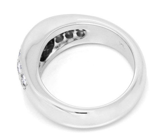 Originalfoto PLATINSCHMUCK PLATINRING BRILLANTEN SAFIR SAPHIR