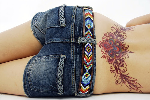 Girls Lower Back Tribal Tattoo tattoo designs tribal for girls. Girls Lower Back Tribal Tattoo