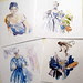 handpainted card