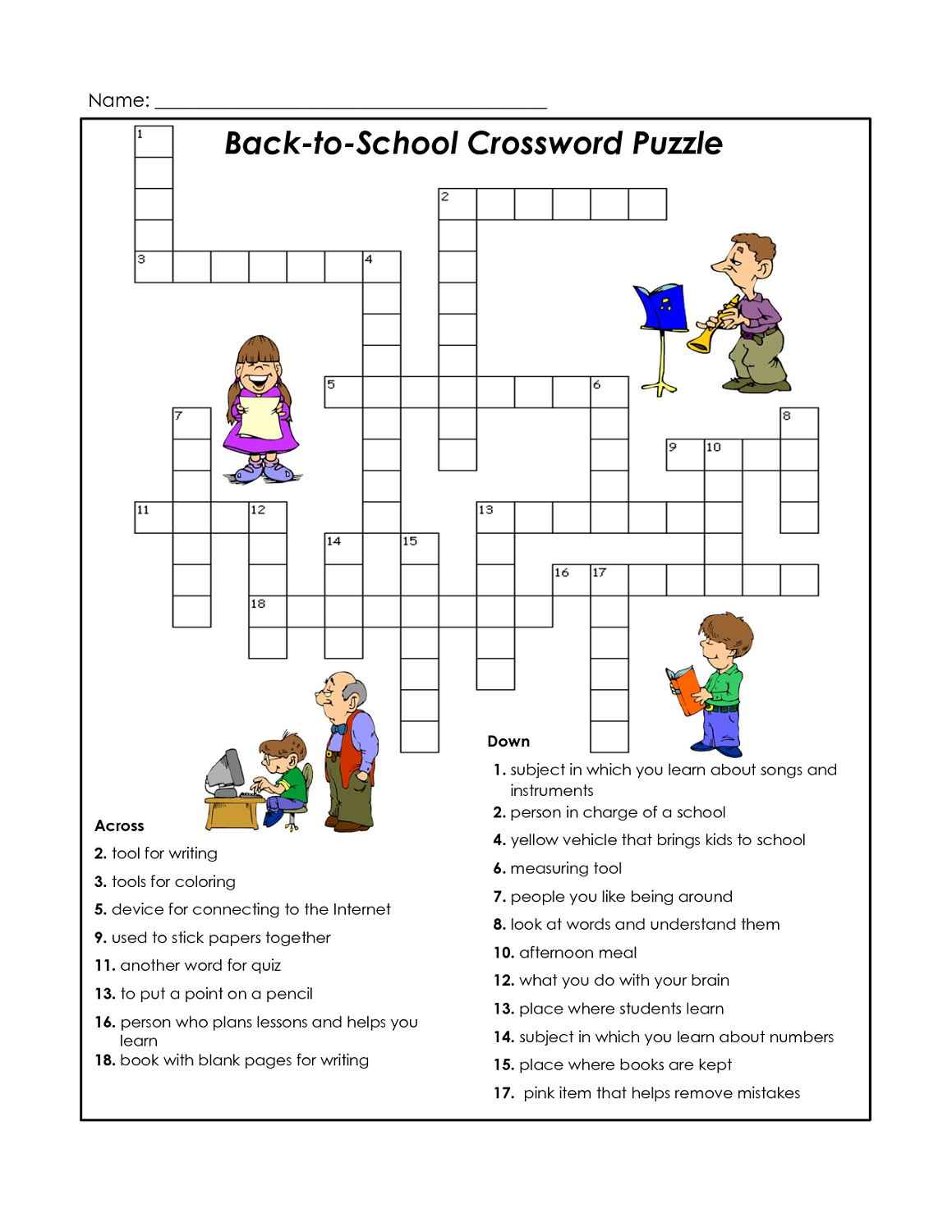 Kids' Crossword Puzzles to Print | Activity Shelter