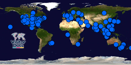 Profile Visitor Map - Click to view visits
