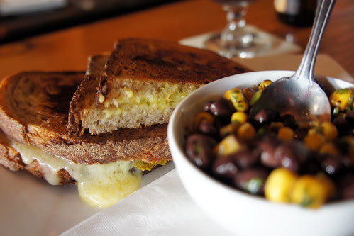 white cheddar pickle grilled sandwich