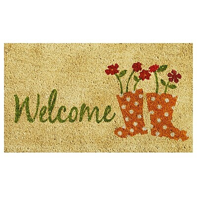 Home & More Rainboots Welcome Doormat