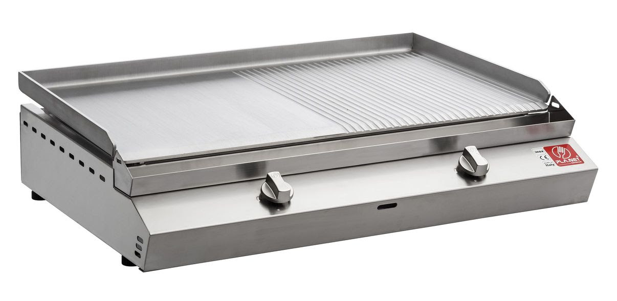 Barbecue piastra acciaio inox gas