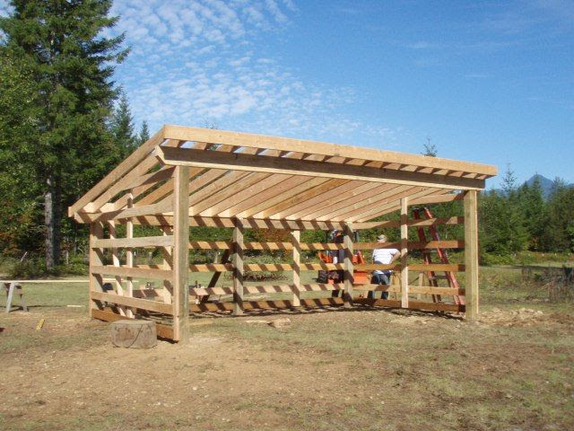Verma: Free horse loafing shed plans