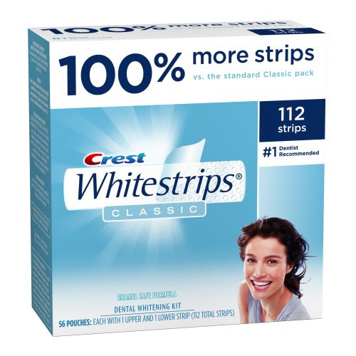 Crest Classic 100% More Pack Whitestrips, 112-Count
