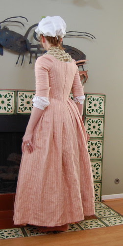 Striped Linen Round Gown