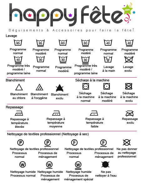 Guide des symboles pour lentretien des v tements et