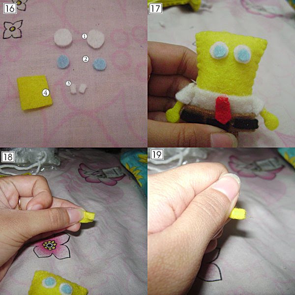 Tutorial membuat Spongebob dari Flanel just a little Tutorial membuat Spongebob dari Flanel just a little