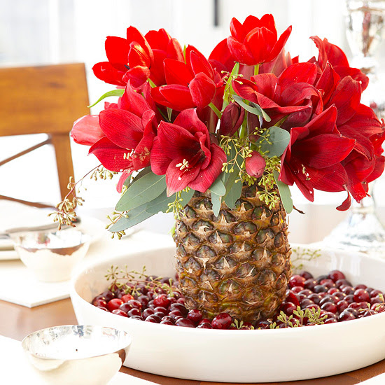 Amaryllis Centerpiece e Abacaxi