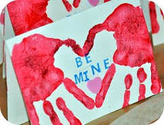 Valentine Handprint Card