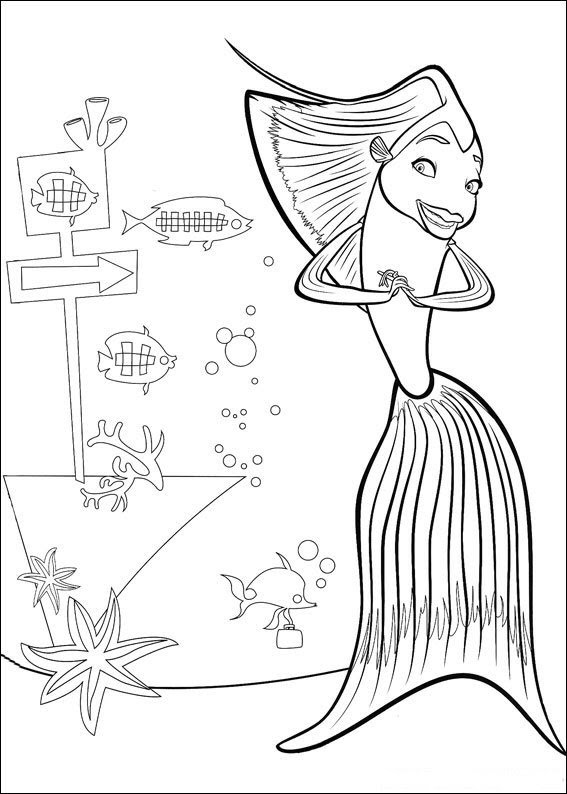 Kids-n-fun.com | Coloring page Shark Tale Shark Tale