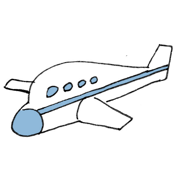 飛行機のイラスト かわいいフリー素材が無料のイラストレイン