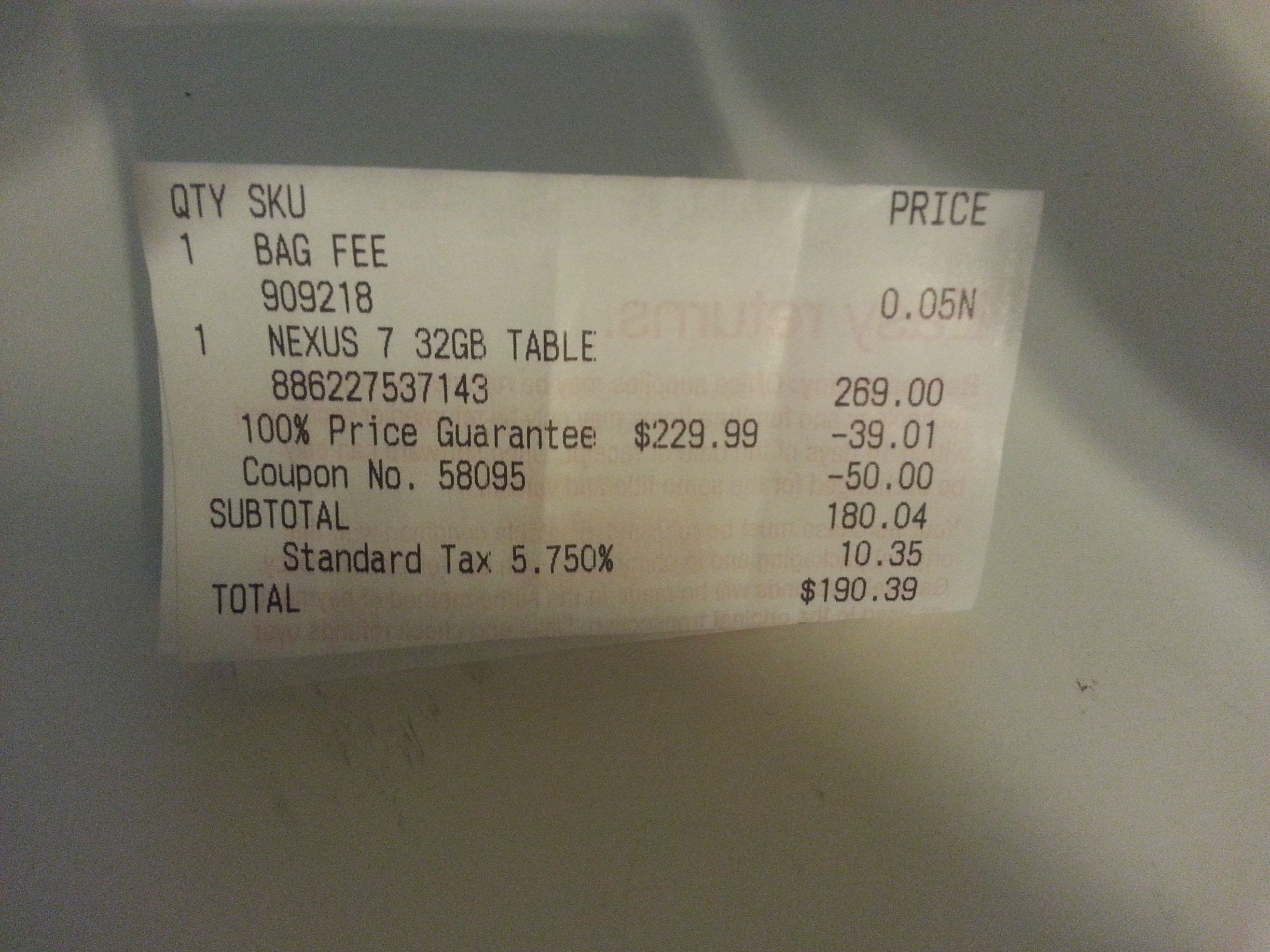 PSA: The 50 dollar off coupon from Staples stacks with price matching ...