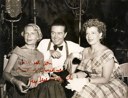 My moms aunt Christine L with Ray Milland and 