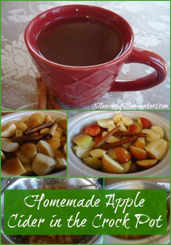 Homemade Apple Cider in the Crock Pot