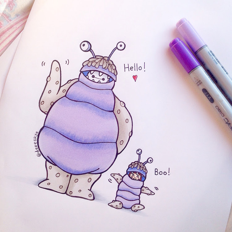 イラスト モンスターズ インク ブー 絵