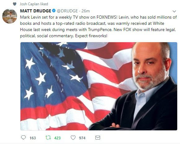 Mark Levin Awarded Weekly Talk Show on FOX News