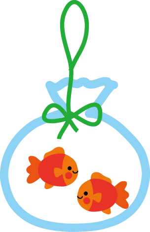 夏まつりイラスト金魚すくい 無料イラスト素材