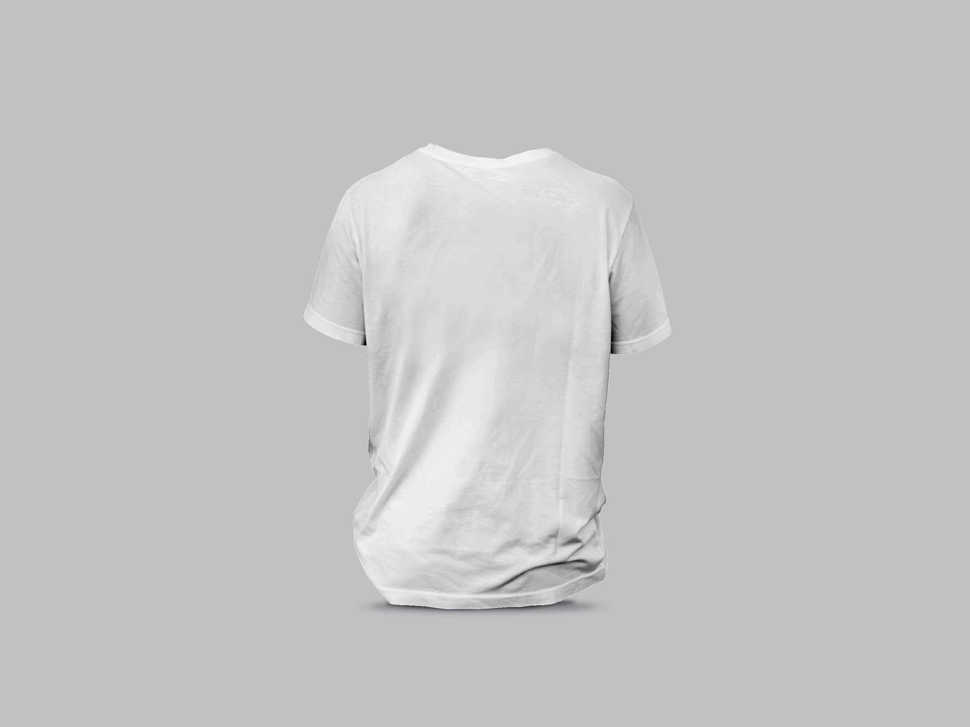 Download Free Backside T Shirt Mockup Psd