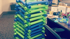How To Make Pool Noodle Lincoln Logs