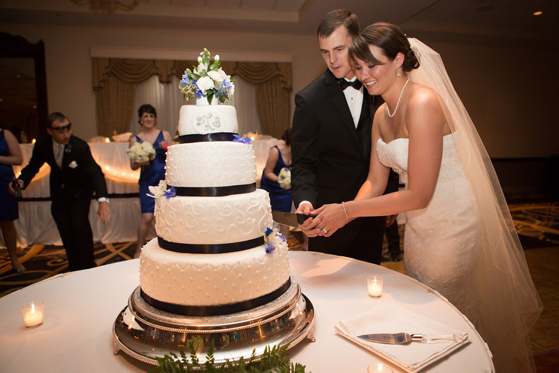 Wedding reception at the Radisson Hotel in Rockford, IL. Wedding photographer - Ryan Davis Photography - Rockford, Illinois.